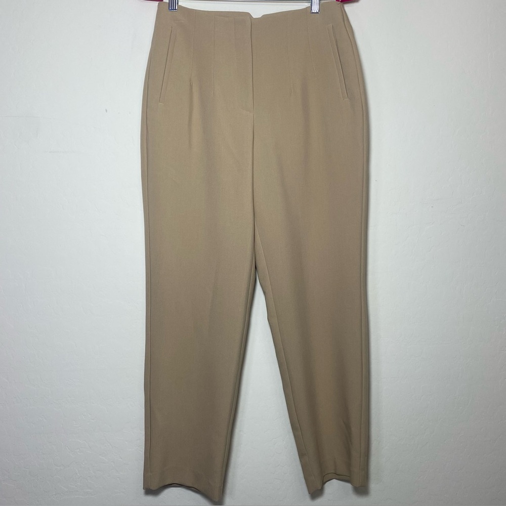 NINE WEST High Waisted Tapered Classic Tan Pants SZ 6